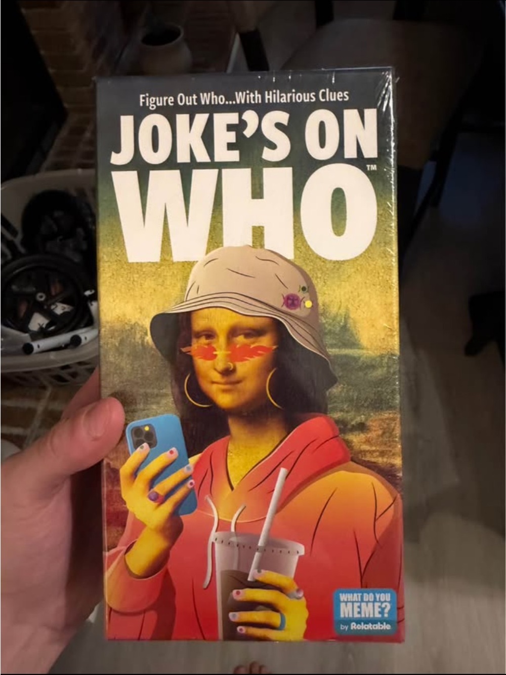 Joke's On Who Board Game — Colorful Mona Lisa Artwork
